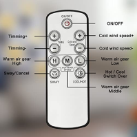 Jednoduchý Deluxe bezrotorový ventilátor Tichý věžový ventilátor Ventilátory 2 v 1 s chlazením, topením, 32palcovým sloupovým ve